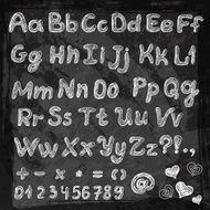 Vector alphabet Hand drawn letters 10 EPS