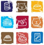 Cat icons blocks
