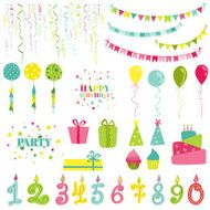 Birthday and Party Set - for photobooth scrapbook design N2