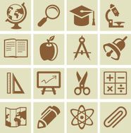 Vector design elements for school and university