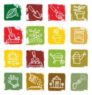 Gardening block icons