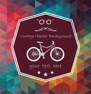 Triangle hipster label