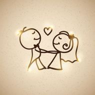 wedding couple vector eps 10 N2