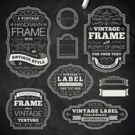 Vintage chalk frames