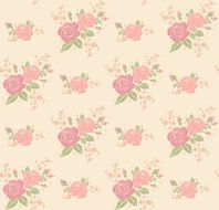 seamless vintage rose pattern