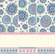Beautiful vintage floral ornate banners