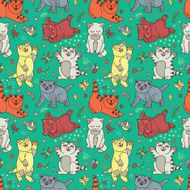 Funny vector kittens