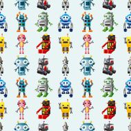 seamless robot pattern N16