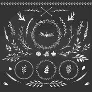Set of floral elements N13