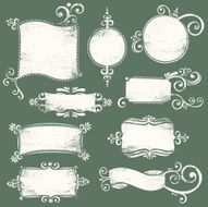 Grunge banner collection