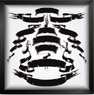 Black ribbons set