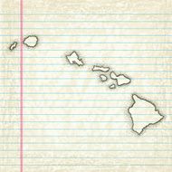 Hand-Drawn Map of Hawaii N2