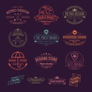 Vintage banners and frames hand drawn vector set N11
