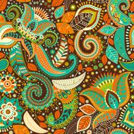Colorful floral seamless pattern Nature ornamental background N2