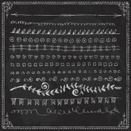 Hand-drawn line border set N81