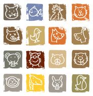 Animal icons blocks