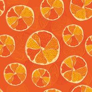 Seamless pattern with oranges N2