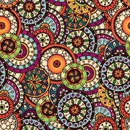 Seamless flower retro background pattern in vector N2