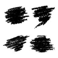 Set of Hand Drawn Grunge Elements