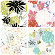 seamless floral backgrounds set N17