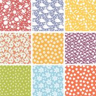 Cute Animals Nine Patterns Set