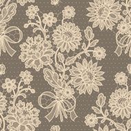 Bouquet Lace Seamless Pattern