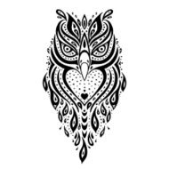 Decorative Owl Ethnic pattern N11