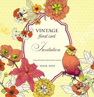Floral card N12