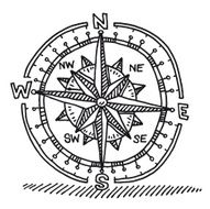 Compass Rose Drawing N2