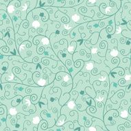 Swirl Garden Seamless Pattern Background