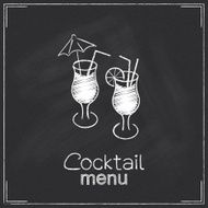 Cocktail menu design