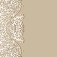 Abstract background frame border lace pattern invitation greeting card design N23
