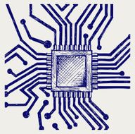 Motherboard with microchip