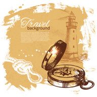 Travel vintage background N6