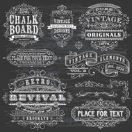 Chalkboard Effect Frames and Elements