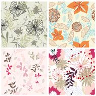 seamless floral backgrounds set N20
