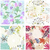 seamless floral backgrounds set N21