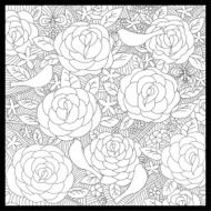 doodle rose garden