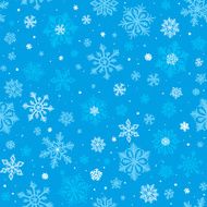 Seamless Sketched Snowflakes background