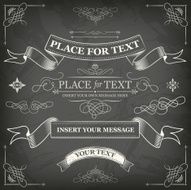 retro chalkboard frames