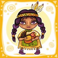 North American Indian girl N2