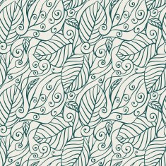 leaf abstract seamless pattern