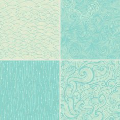 Set of four wave patterns