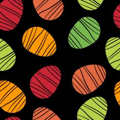 seamless pattern with easter eggs N19