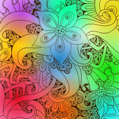 Vector floral decorative background N5