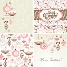 Retro Christmas Ornaments N33