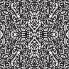 Hand drawn seamless pattern N95