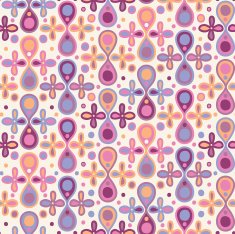 Colorful Geometric Drops Seamless Pattern Background