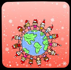 Christmas children and world cartoon N2