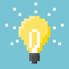 Light Bulb Pixel Concept